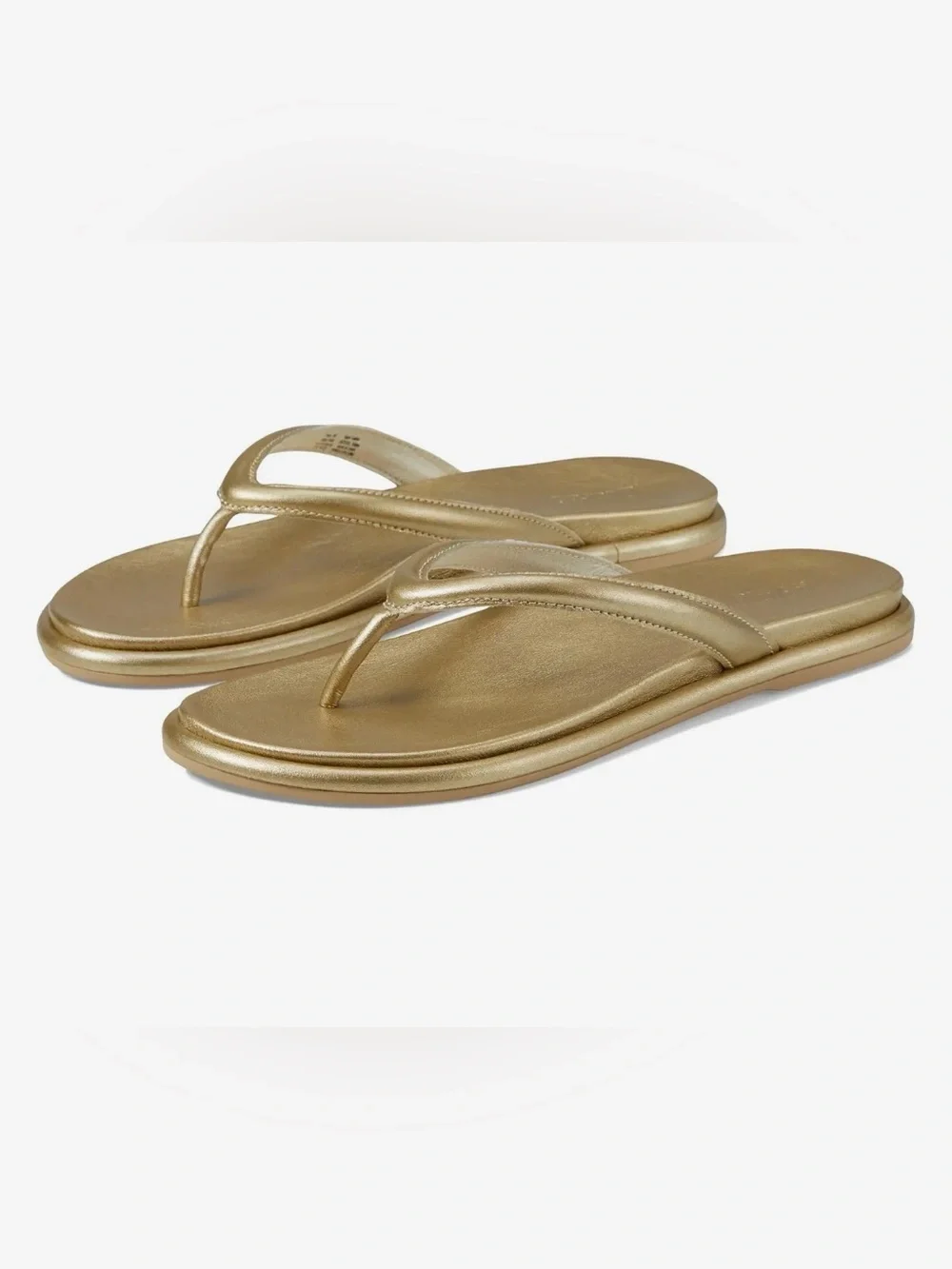OluKai Tiare Leather Slip-On Sandal, Bubbly Gold, NWT, Women’s Size 10 (EUR 40)